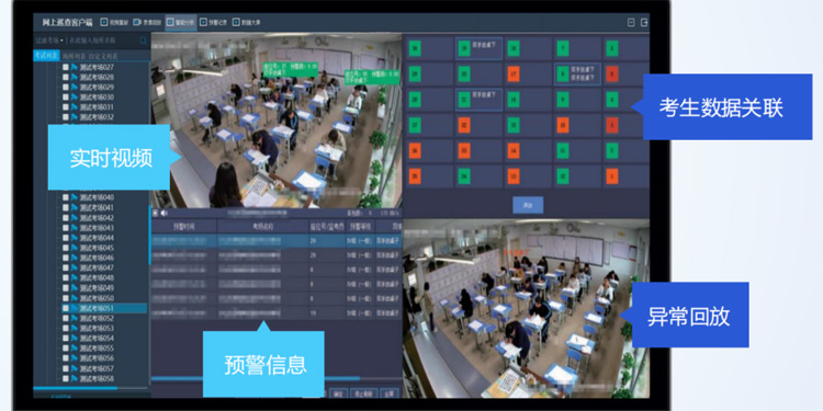 AI智能巡考畫面 AI智能巡考畫面